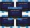 AYWHP 5 Pcs 0.96 Inch OLED I2C IIC Display Module, 128x64 Pixel Serial