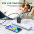 Type C Charger Fast Charging, 25W Dual Port USB-C Power Adapter, USB Wall Charger Compatible with Samsung Galaxy S21