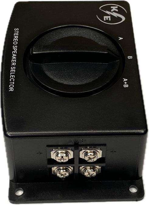 A/B A B A+B Stereo Speaker Selector Switcher Combiner 2 Way Black Box