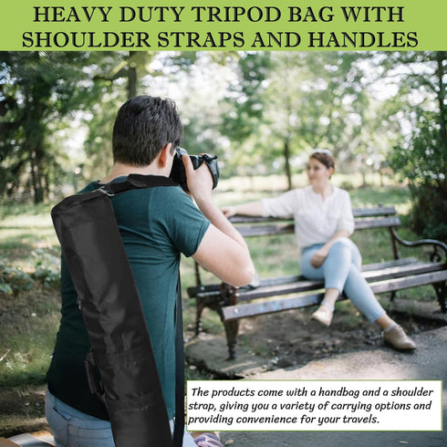 BLIRITEL 31.5 inch (31.5 5.12 Inch) Tripod Carrying Case, Heavy Duty Padded Tripod Bag with Shoulder Strap for Light