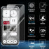 Hensinple for Nothing Phone 2 Phone Case with Tempered Glass Screen Protector, Shockproof Military Grade Drop Protection Case, Anti-Yellowing Anti-Scratch Slim Case for Nothing Phone (2) -Transparent