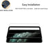 Easy Alignment Frame for iPhone 11 Pro Max Tempered Glass Screen Protector 2-Pack + Camera Lens Protector Film