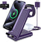 Wireless Charging Station, 3 in 1 Stand for Apple Watch Ultra, Fast Charger for iPhone 16/15/14/13/12/11