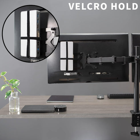 VIVO Universal Docking Station Mount for Workstation, Under Desk Installation, Fits Docking Stations up to 10"