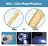 Pocket Microscope, 60x-120x Handheld Mini Microscope for Kids, 5 Slides Specimens, BEBANG Portable Educational Kit