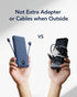 VEGER Portable Charger for iPhone with Built-in Cables and Wall Plug, 10000mAh Slim Fast Charging Power Bank