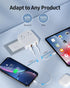 20W USB C Charger Block, USB Wall Charger Plug with 2 Outlet Ports, Multi USB C Charging Power Adapter for Home Travel