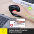 MicroPack Wireless Trackball Mouse, 2023 Upgrade Ergonomic Mouse with Wireless Vertical Rollerball, 3 Adjustable DPI