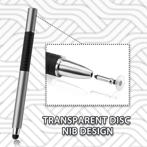12 Pcs Replacement Universal Stylus Tips, Round Shape Disc Tips for Stylus Pen Nibs for Touch Screen Devices