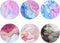 (6 Pack) Collapsible Cell Phone Grip for Smartphones, Expanding Holder - Pink Purple Gray Marble