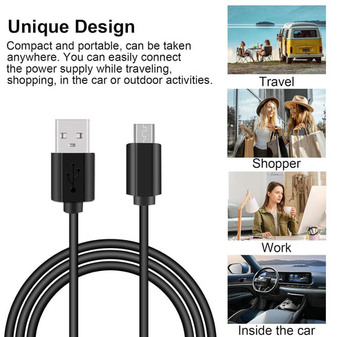 QC35 Charging Cable, Compatible with Bose QuietComfort 35, QC35 II, QC25, QC20 & Soundlink Headphones, Micro USB 25cm