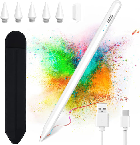 Apple Pencil for iPad 10th Generation, Stylus Pen for iPad (9/8/7/6) with Palm Rejection, High Sensitivity & Tips
