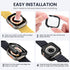 Tensea 2-in-1 Waterproof Case for Apple Watch Ultra 2/Screen Protector, 49mm Protective PC Face Cover with Built-in