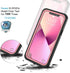 Lanhiem Waterproof Case for iPhone 12, Dustproof Shockproof with Built-in Screen Protector, Pink