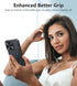 FNTCASE iPhone 15 Pro Case: Heavy Duty Black Bumper, Military Grade Drop Protection, Kickstand & Textured Grip.