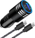 USB C Car Charger, 30W Fast Phone Charger Adapter with 3FT USB C to USB C Cable for iPhone 15/15 Pro/Plus/Samsung