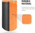 (4 Packs, 4 NEEWER Camera Lens Pouch Sizes) Thick Protective Bag with Drawstring Design, Orange Interior, Soft Plush