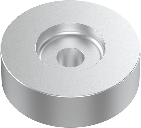 DIGITNOW 45 RPM Adapter, for 7 Inch Vinyl Record Players and Technics Turntables, Solid Aluminum Dome 45 Adapter Silver