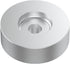 DIGITNOW 45 RPM Adapter, for 7 Inch Vinyl Record Players and Technics Turntables, Solid Aluminum Dome 45 Adapter Silver