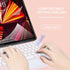 Wireless Bluetooth Keyboard with Touchpad - 10 Inch Round Key Wireless Keyboard, Rechargeable Ultra Slim Portable