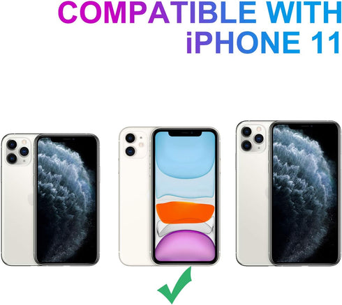 iPhone 11 Clear Glitter Case with Hand Strap, Soft Silicone Gel Rubber Sparkle Cover for Girls Women