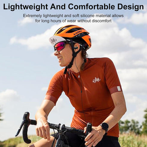 USB C Headphones Over-Ear Buds Hooks Wired Earbuds & Mic for Sports Running, Volume Control, USB Type C Open Ear