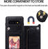 Samsung Galaxy S10 Wallet Case by NKECXKJ, PU Leather, Shockproof Flip Cover with Card Holder & Screen Protector, Black
