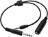 GINTOOYUN 6.35mm TRS Male to 1/4 TRS Female Stereo Headphone Y Splitter Extension Cable
