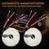 UCINNOVATE White Speaker Wire with Banana Plugs, 2 Pack 1.5m / 4.9FT OFC HiFi Audio Cables
