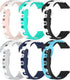 6 Pack Straps Compatible with iTouch Air 3 40mm/iTouch Air 4 41mm/Sport 3 45mm, Replacement Silicone Watch Bands