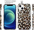 J.west Case Compatible with iPhone 13 6.1 inch, Sparkly Animal Leopard Print Pattern Glitter Translucent TPU