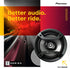 Pioneer TS-F1634R 2-Way Coaxial Car Audio Speakers Full Range 6.5" Round Speakers 200W Max Enhanced Bass Response Easy Installation Black Car Speakers