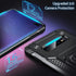 Anqrp Galaxy S10 Plus Case, Military Grade Protective Cover with Enhanced Metal Ring Kickstand, Black