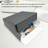 Lineco, 8x10 Gray Drop Front Archival Storage Box Metal Edge. Acid-Free, Lignin-Free. Preserves Photos, Documents, Prints, Cards, DIY by Lineco