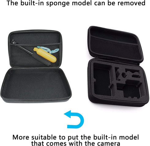 Action Camera Carrying Case Protective Storage Bag - Compatible with Gopro Hero 13 12 11 10 9 8 7/AKASO EK7000
