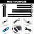 150PCS Reusable Cable Ties - Multi-Purpose Hook & Loop Cable Straps 4+6+8+10inch, Adjustable Fastening Cord Organizer,