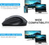 E-YOOSO Bluetooth Wireless Mouse, Bluetooth 5.0 & 3.0, 2.4GHz Ergonomic Optical Mouse with USB Nano Receiver, 5