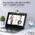 ToLuLu 1080P Webcam with Tripod Privacy Shutter: FHD Web Camera with Mic, Plug & Play USB A USB C Webcam with Stand