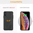 molzar MAG Series Case for iPhone Xs and iPhone X - Built-in Metal Plate for Magnetic Mount, Qi-Certified Chargers,