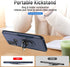 Rugged Protective Case for Moto G Power 2022 & G Pure, Military Grade with Kickstand, Magnetic Ring, Navy