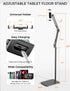 VOLTIFYMAX 360-degree 4.7~12.9 Inch-Screen Tablet Floor Stand, Rotatable Metal Tablet Stand Holder, Adjustable Kindle