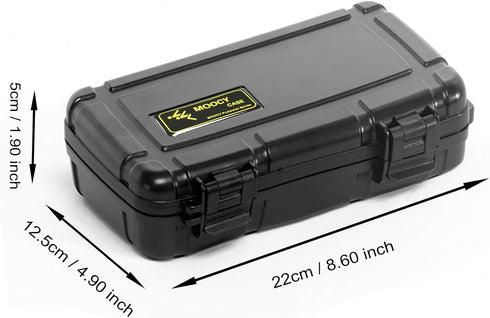 MOOCY 8" Hard Case with Pluck Foam Insert, Watertight Padded Plastic Box for Tools and Glass Testing Equipment
