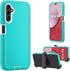 Heavy Duty Protective Cellular Phone Case for Samsung Galaxy A14 5G, Military Grade, Shockproof, Teal/White