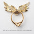 Angel Wings Glitter Bling Bling Phone Ring Holder, 2 Pack Sparkle Phone Ring Grip Artificial Diamond Stand,Rhinestone Cell Finger Ring for Phones,Pad