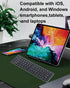 SHARE SUNSHINE Wireless Keyboard Foldable Bluetooth keyboard Slim Small Quiet Portable Compact Handheld Full Size