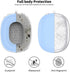3 in 1 Silicone Case Cover Compatible with Apple Airpods Max Headphones, Anti-Scratch Ear Pad Case Cover Ear Cups Cover and Headband Cover Compatible with Apple Airpod Max, Accessory case (Sky Blue)