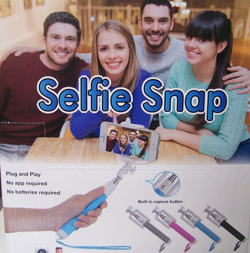 Novelties company Blue Handle Selfie Photos Mono Pod Expandable Cellular Phone Holder Stick