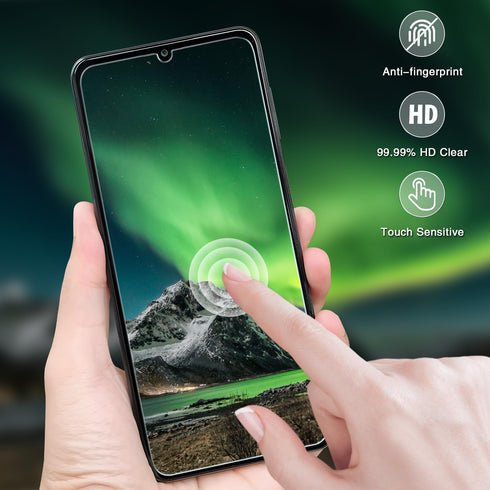 Samsung Galaxy A32 5G / M12 Tempered Glass Screen Protector 3-Pack, 9H Hardness, Bubble-Free, Easy Installation
