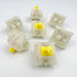 Gateron KS-3X1 Pro V2 Milky Yellow Pre-lubed 5-Pin Linear Switches, Compatible with All MX Mechanical Keyboard Switches