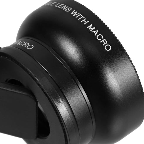 FONDOTIN 2-in-1 Universal Clip-on Phone Camera Lens Kit Ultra Wide Angle and Macro Lens for Mobile Photography